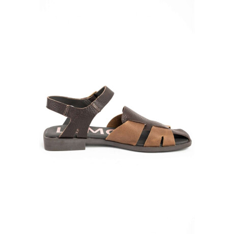 Sandalias Cangrejeras De Cuero Chocolate