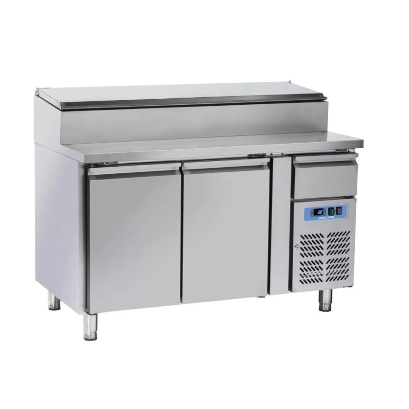 Mostrador refrigerado 2 puertas, con toppinera para sandwich, Coolhead SH 2700 Mostrador refrigerado 2 puertas, con toppinera para sandwich, Coolhead SH 2700