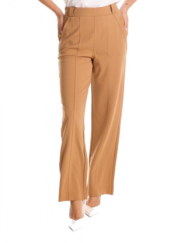 Pantalon Recto Pespunte TOSTADO
