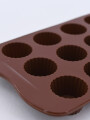 MOLDE PARA CHOCOLATES SILICONA MARRON
