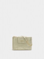 Bolso Bandolera De Metalizado dorado