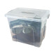 Set x3 caja organizadora 23,5lt TRANSPARENTE
