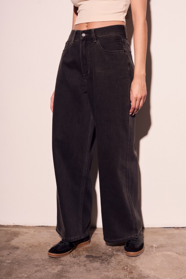 Jean Recto Denim Gris