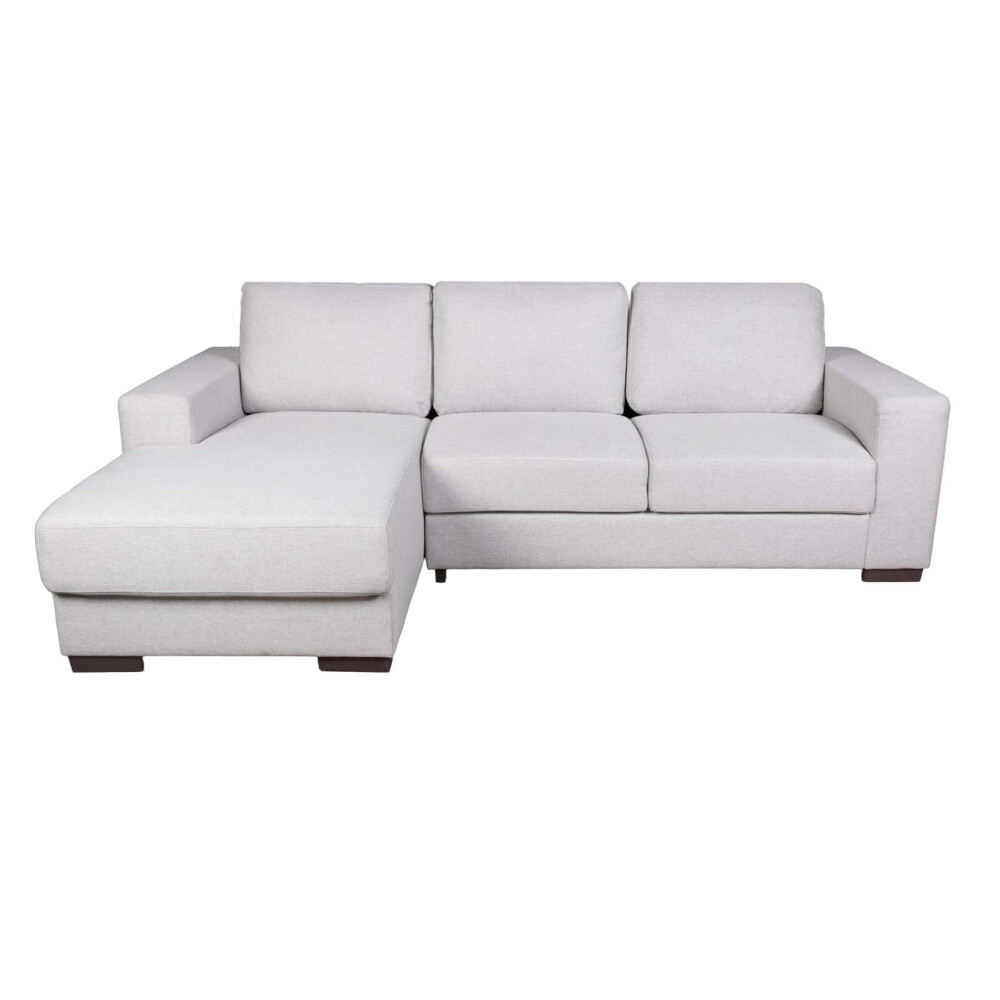 SOFA C/CHAISE MÁS DE 4 CUERPOS TELA NATURAL-BEIGE SMART BEIGE