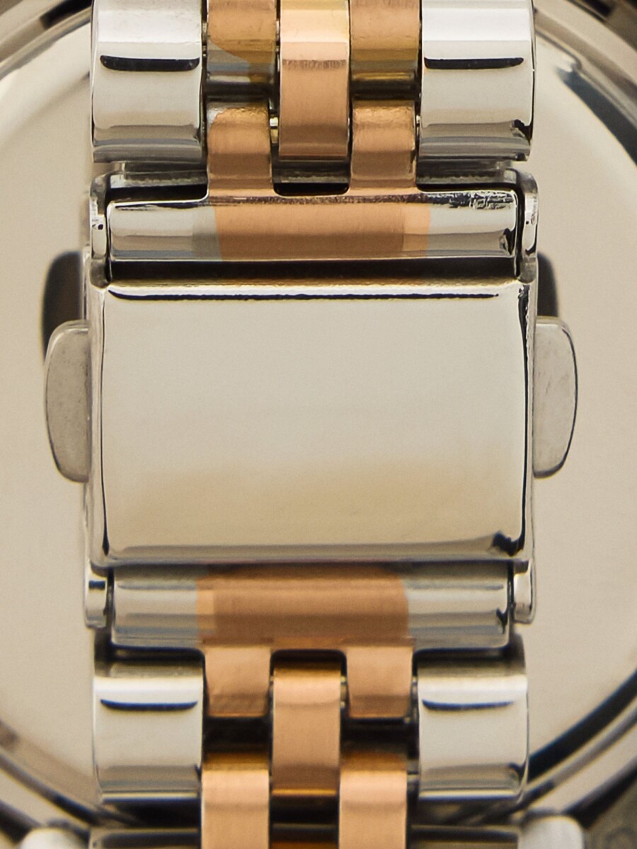 Reloj De Pulsera De Acero Inoxidable bicolor