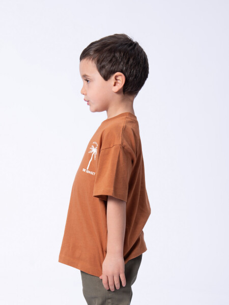 Remera Palmera Mostaza