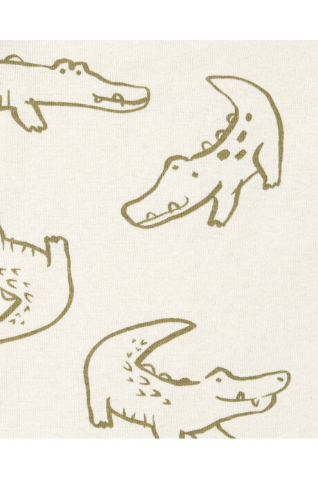 Pack cuatro bodies de algodón, manga larga, diseño safari Sin color