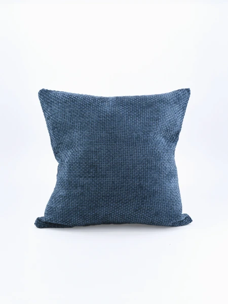 FUNDA ALMOHADON TRENZADO AZUL