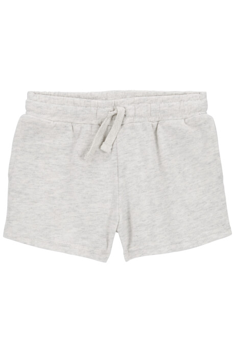 Short de algodón, con cordón, gris Sin color
