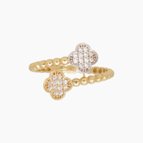 Anillo en oro 18K con circonias Anillo En Oro 18k Con Circonias
