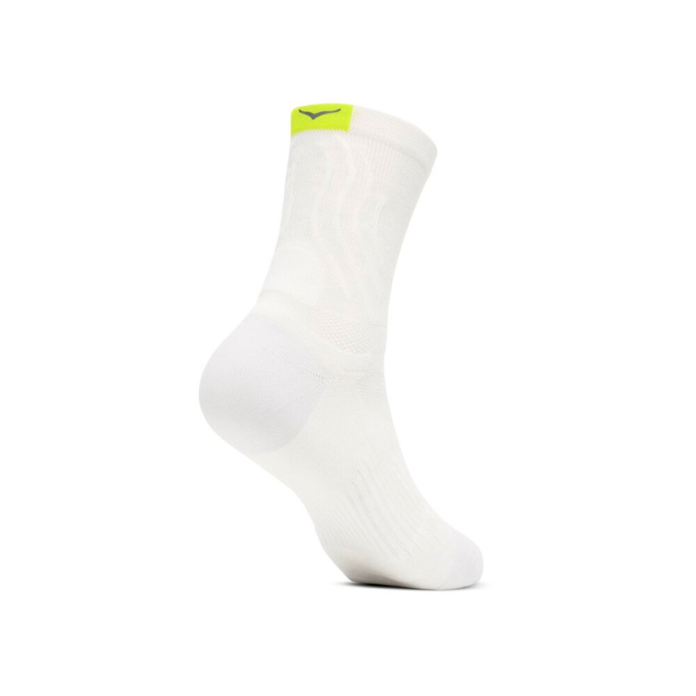 Hoka Medias Bondi Quarter Run - Blanco Blanco