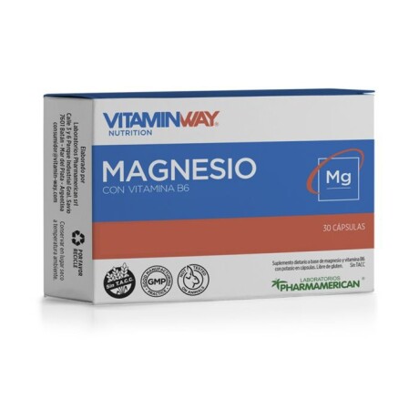 Vitaminway 30 Cápsulas Magnesio con Vitamina B6