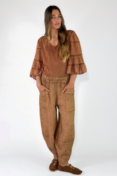 PANTALON BLANES Camel