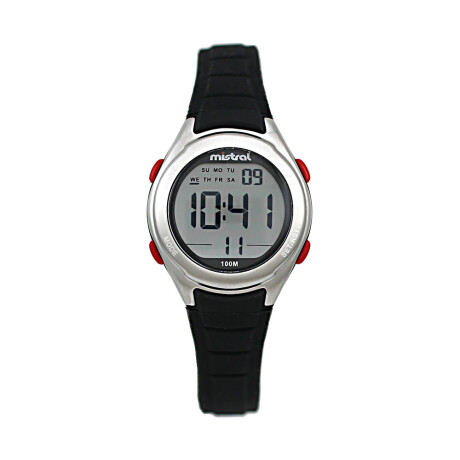 Reloj Mistral Deportivo Silicona Negro 0