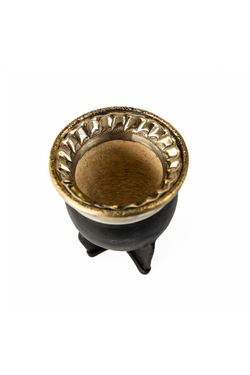 MATE ALPACA Y BRONCE CINCELADO NEGRO MATE ALPACA Y BRONCE CINCELADO NEGRO