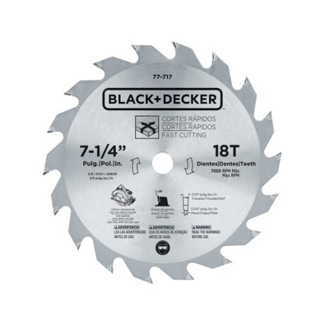 Sierra Circular Black Decker 1400W 7 1/4 Con Guía 6211