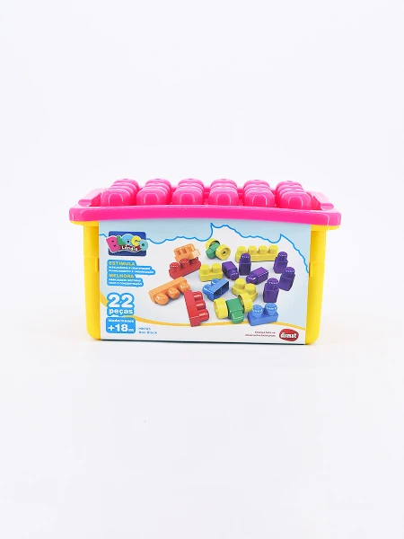 BLOQUES SET x 19 PIEZAS MULTICOLOR