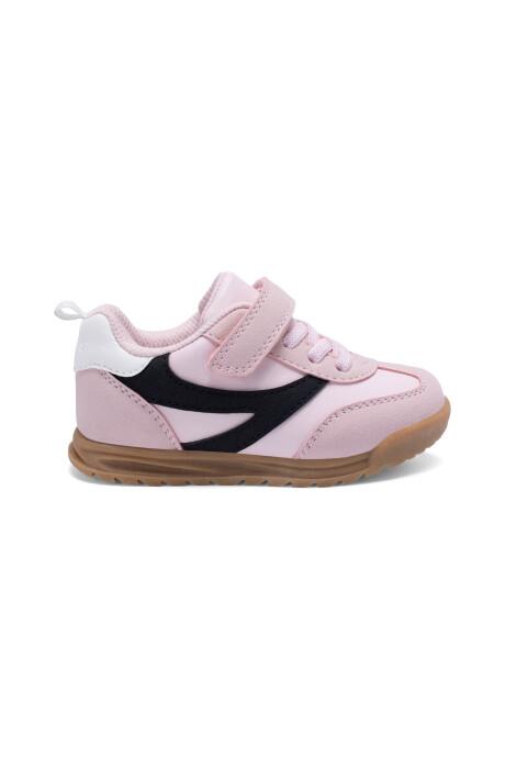 Championes con velcro, rosados Sin color