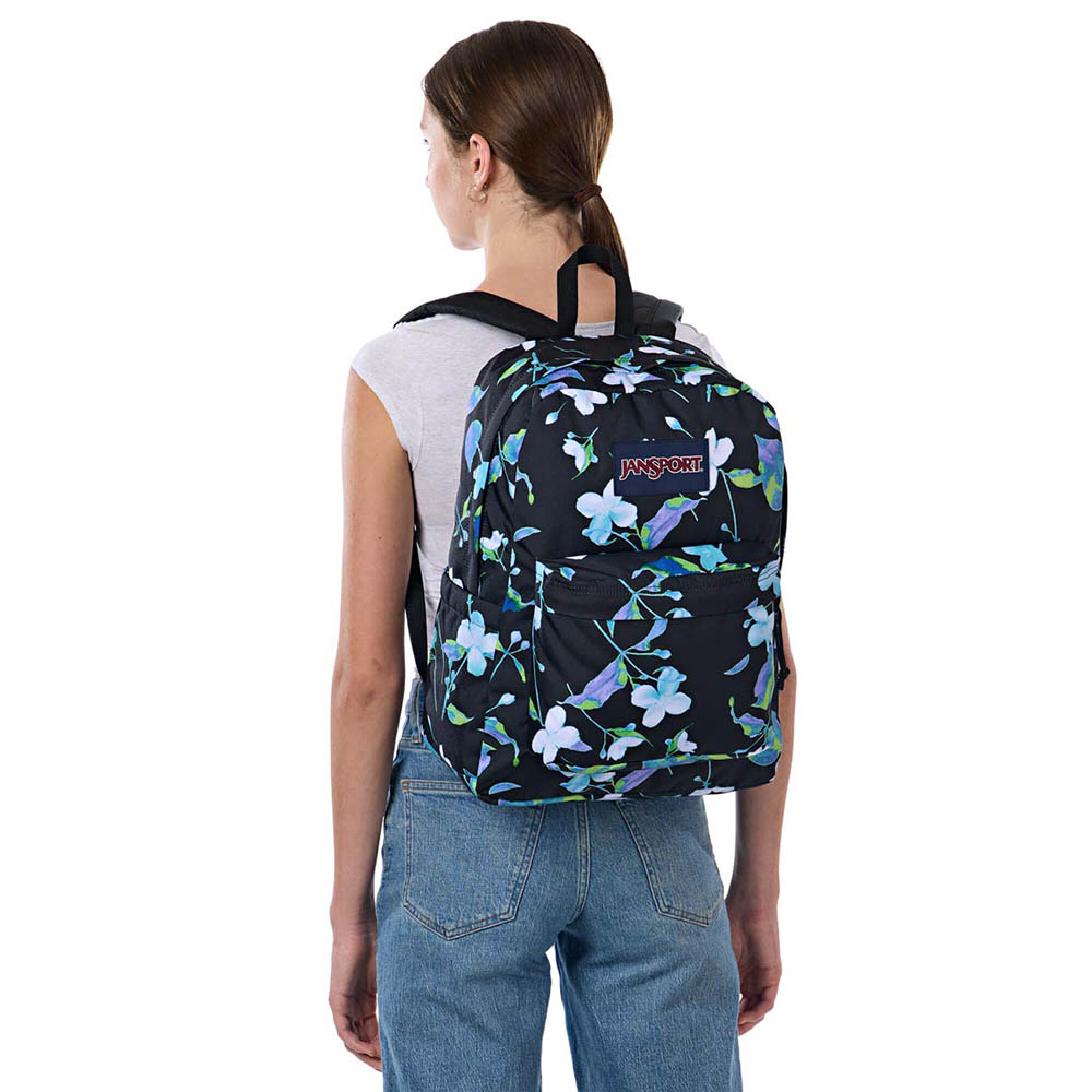 Mochila Portalaptop Superbreak Plus - Punk Petals — Jansport
