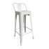 TABURETE TOLIX BLANCO CON RESPALDO BC-234 TABURETE TOLIX BLANCO CON RESPALDO BC-234