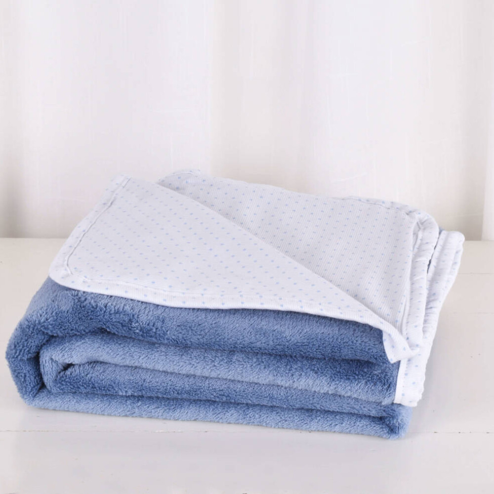 Manta Soft Motitas Celeste