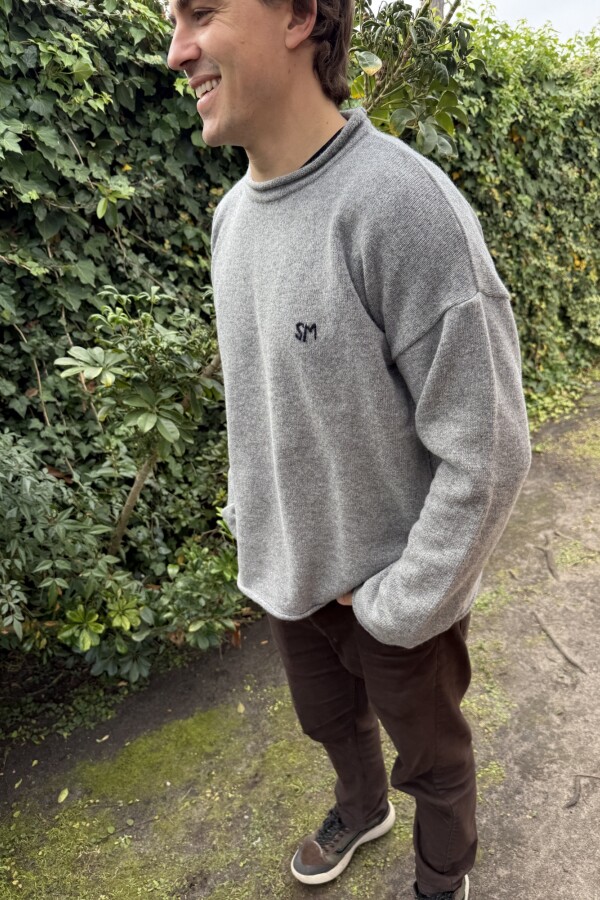 Wool Sweater Men Gris