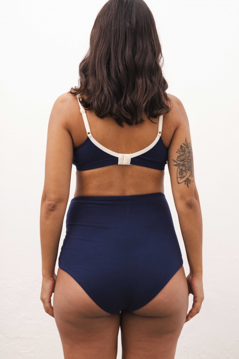 Culotte Maternal Lana – Suave Para Embarazo y Postparto Azul