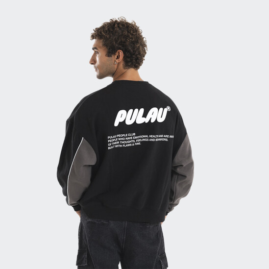 Buzo Pulau Crewneck Negro