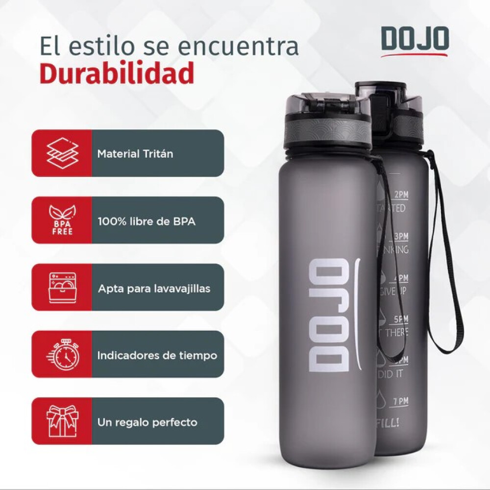 Botella Deportiva Rosa | 1000 ml - DOJO Botella Deportiva Rosa | 1000 ml - DOJO
