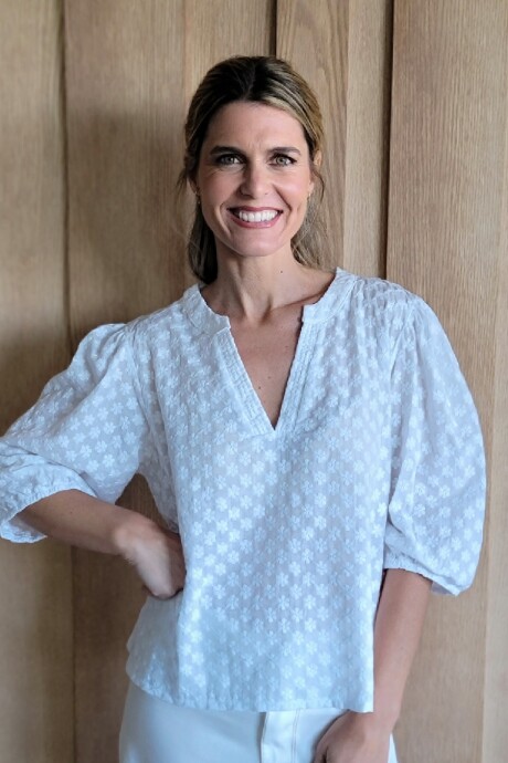 Blusa Margarita Broderie flor