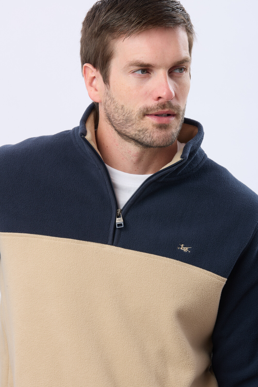 BUZO POLAR BICOLOR Beige