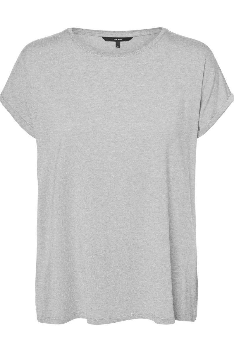 Polera Ava-plain Básica Light Grey Melange