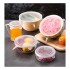 Tapas Tupper Silicona Adaptables Y Reutilizables Set De 6 Color Variante Transparente