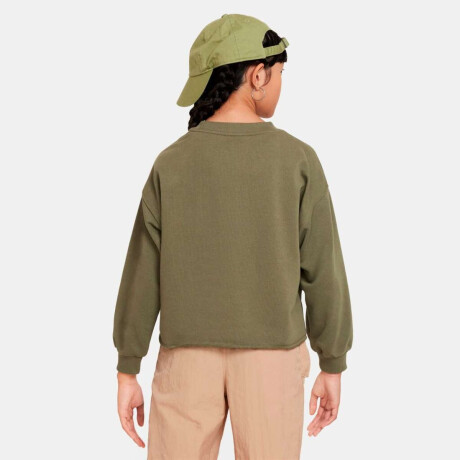 Abrigo Nike Sportswear Dri-Fit Fleece Media larga Dance de Niños Verde