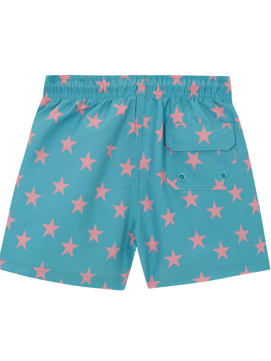 Bañador De Estrellas Azul Claro