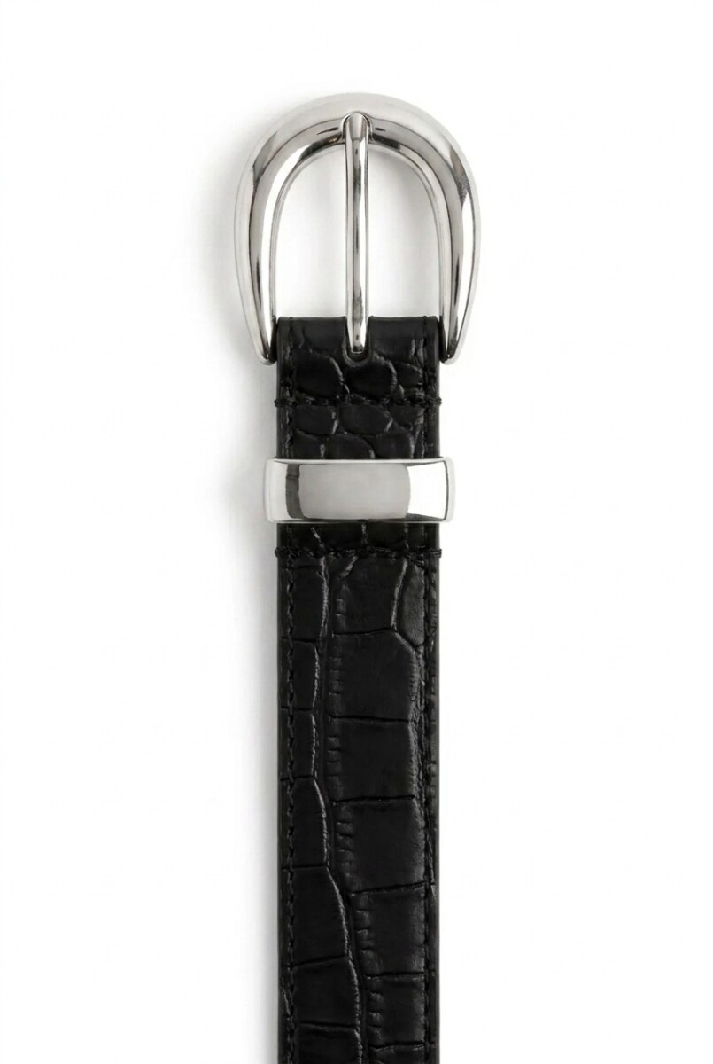 Cinturón crocco - negro 