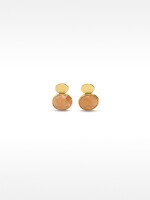 Pendientes Con Piedra - Plata De Ley 925 rosa