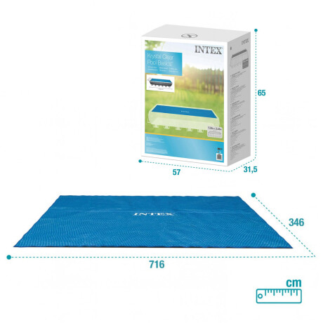 Cobertor Solar Intex Piscina Estructural 732x366 Cm Inx028017