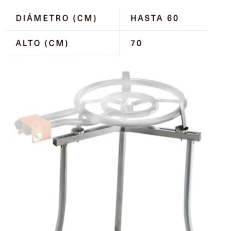 Paellera 50 cm Set con Soporte y Quemador Lacor Paellera 50 cm Set con Soporte y Quemador Lacor