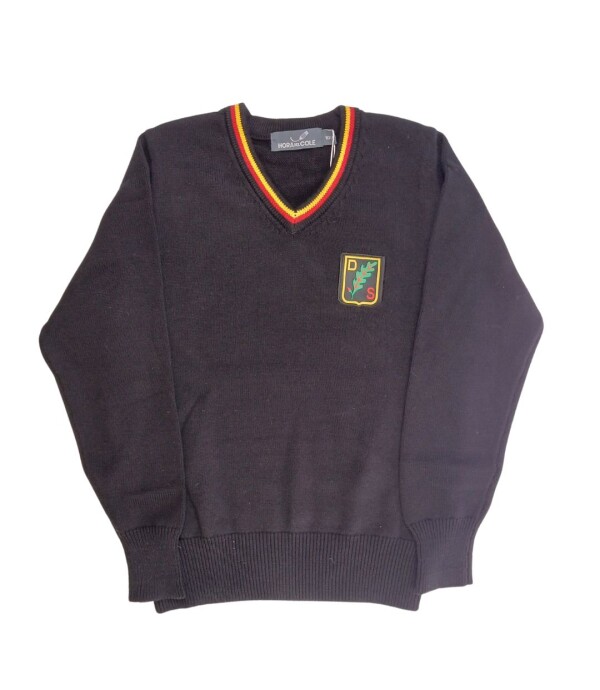 Sweater escote V Alemán SEC Negro