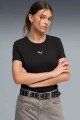 REMERA PUMA DAMA 692916 89 ESS CAT LOGO TEE Negro