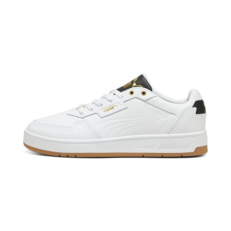 Champion Puma Moda Hombre Court Classic Lux SD Puma White-Puma Black-Puma Gold S/C