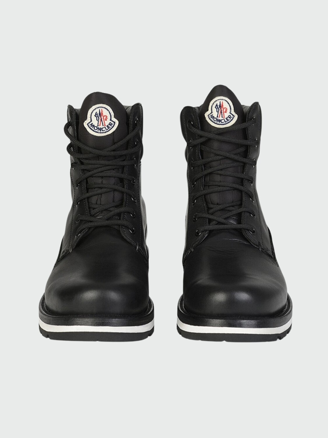 Moncler -Botas de cuero acordonadas, Vancouver Negro