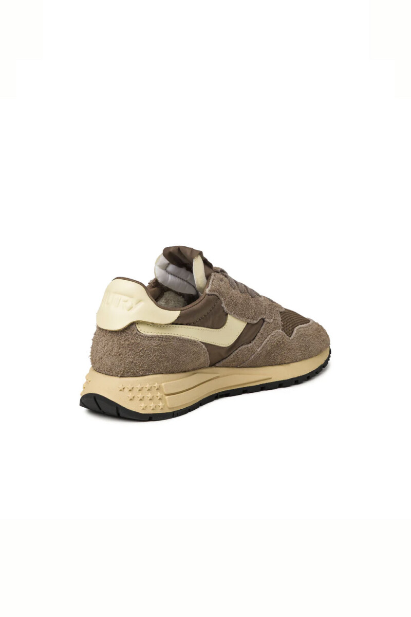 REELWIND LOW MAN SUEDE/NET COC Marron