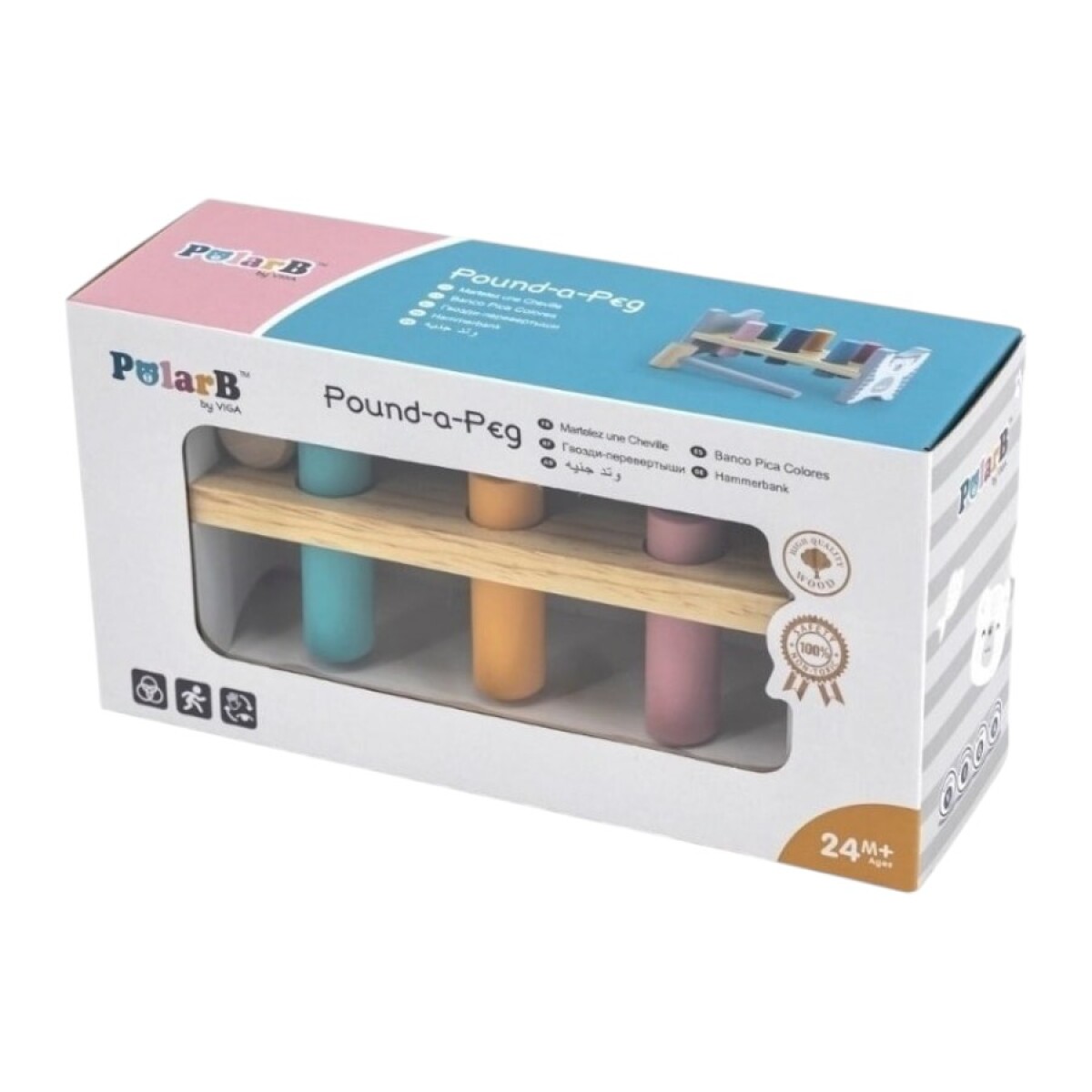 Juego Golpe Martillo Madera Polar B 