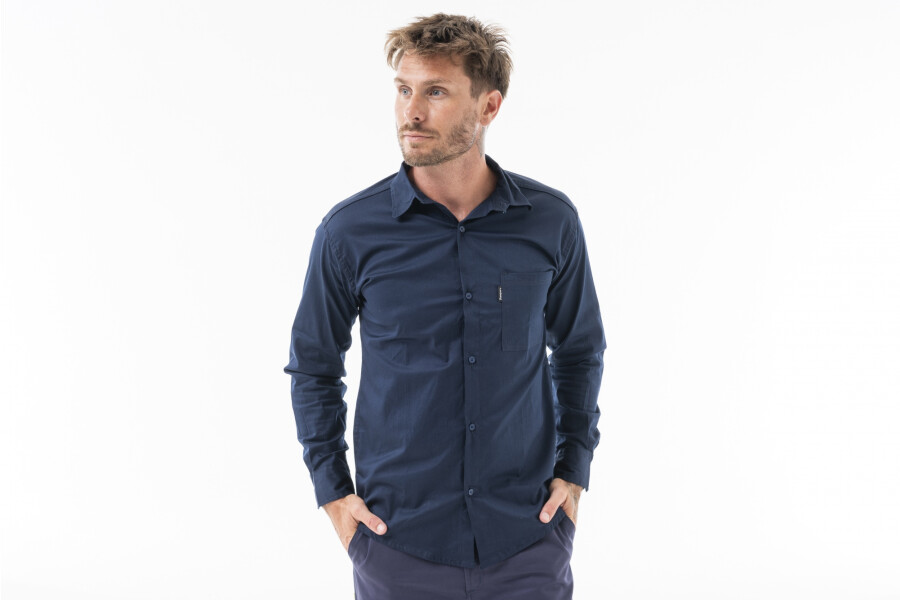 CAMISA TRABAJO FLEX Azul