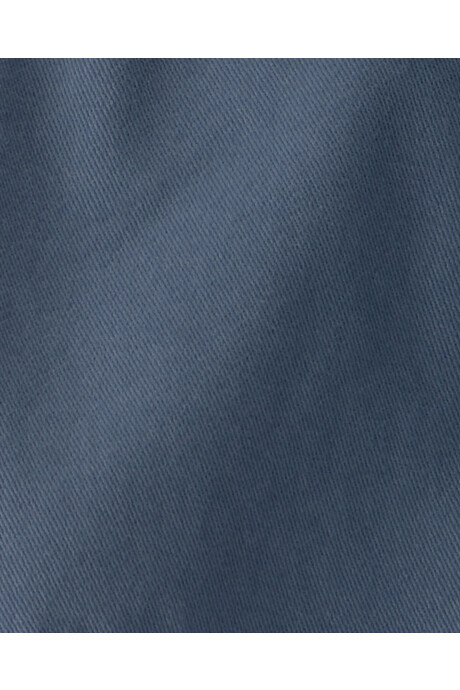Set dos piezas de algodón, short azul y remera polo crema Sin color