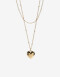 Collares Cortos Con Dijes Collar Corto Layer Corazón - Dorado