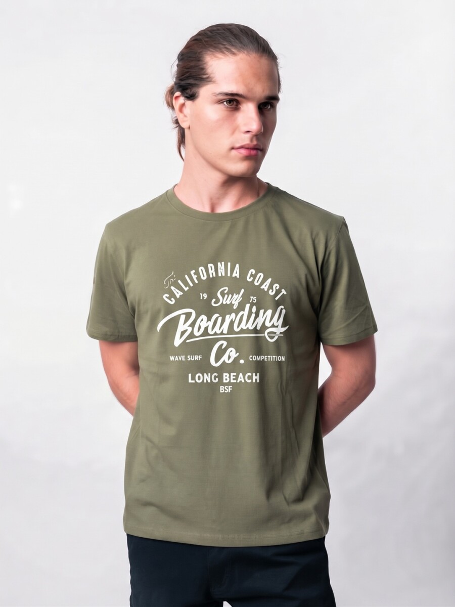 T-Shirt Print V27 - California Olive 