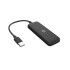 Adaptador Multipuerto Hub HP 4 Puertos USB 2.0 DHC-CT110C Color Negro